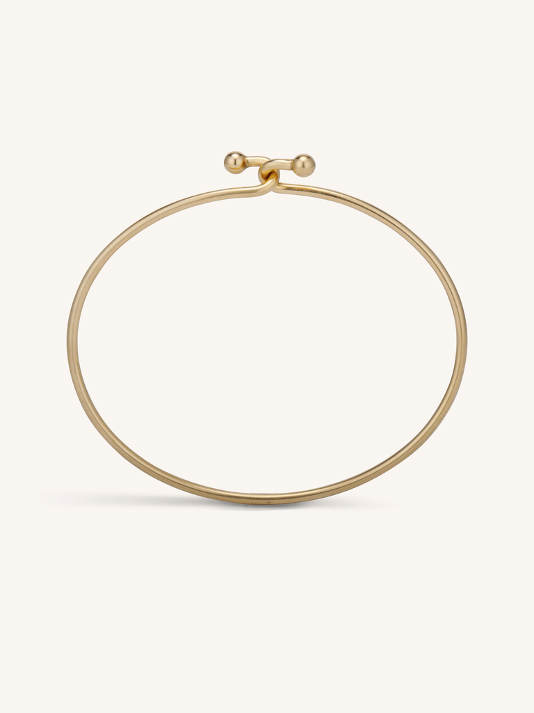 Tiffany & Co. Yellow Gold Bypass Vintage Bangle Circa 1970 Profile