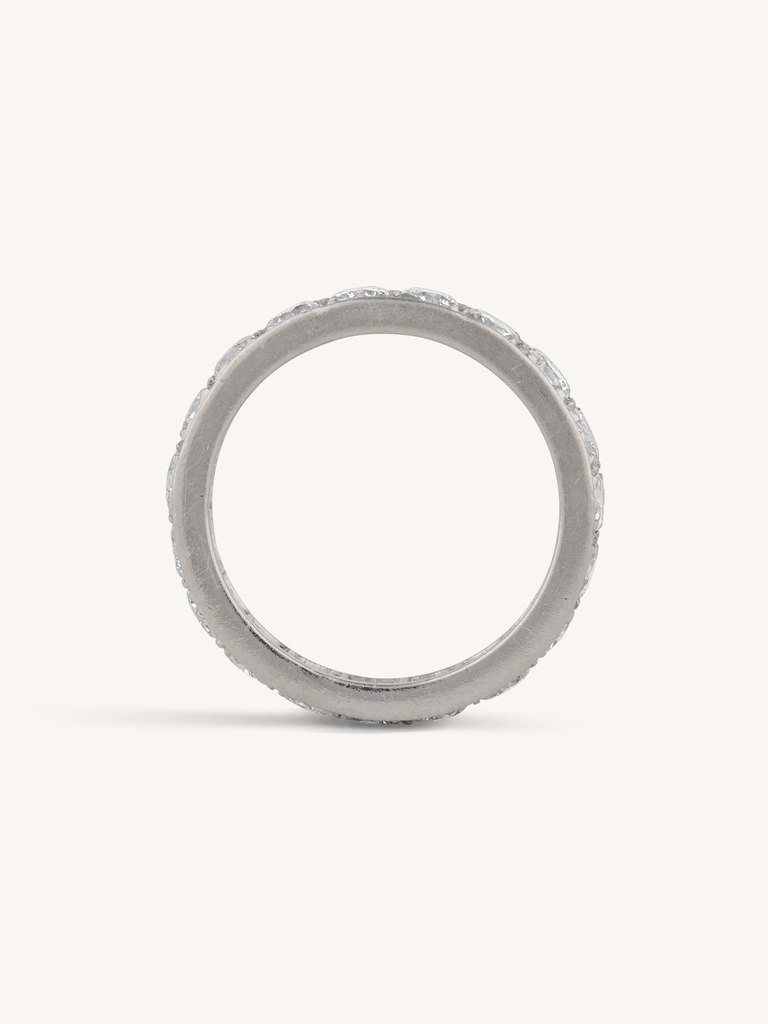 Van Cleef & Arpels 2 Carat Late Art Deco Round Cut Diamond Vintage Eternity Band