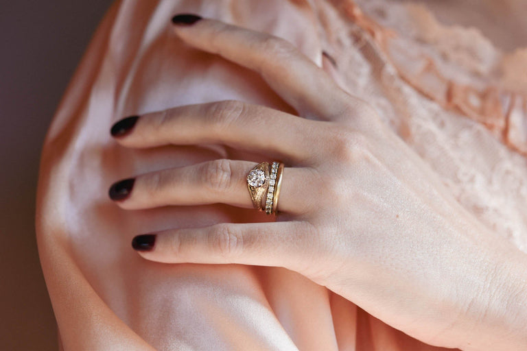 Victorian 1.17 Carat Old European Cut Diamond Engraved "1867" Antique Engagement Ring