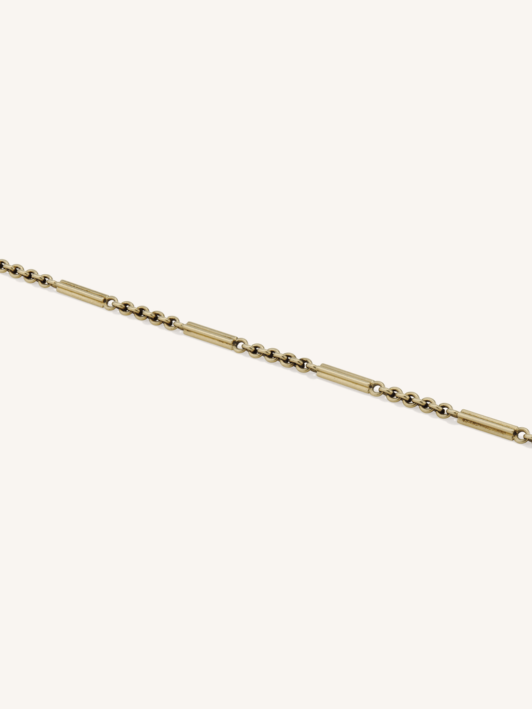 Victorian 14K Yellow Gold Antique Watch Chain Necklace with Double Dog Clips