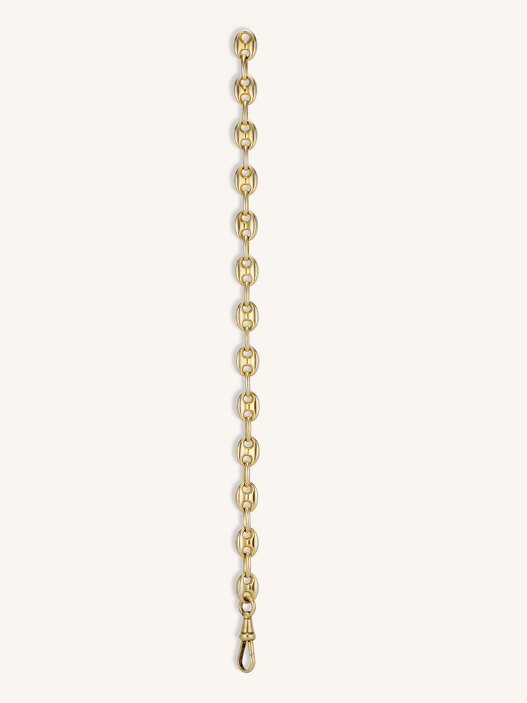 Vintage 18k Yellow Gold Mariner Link Bracelet