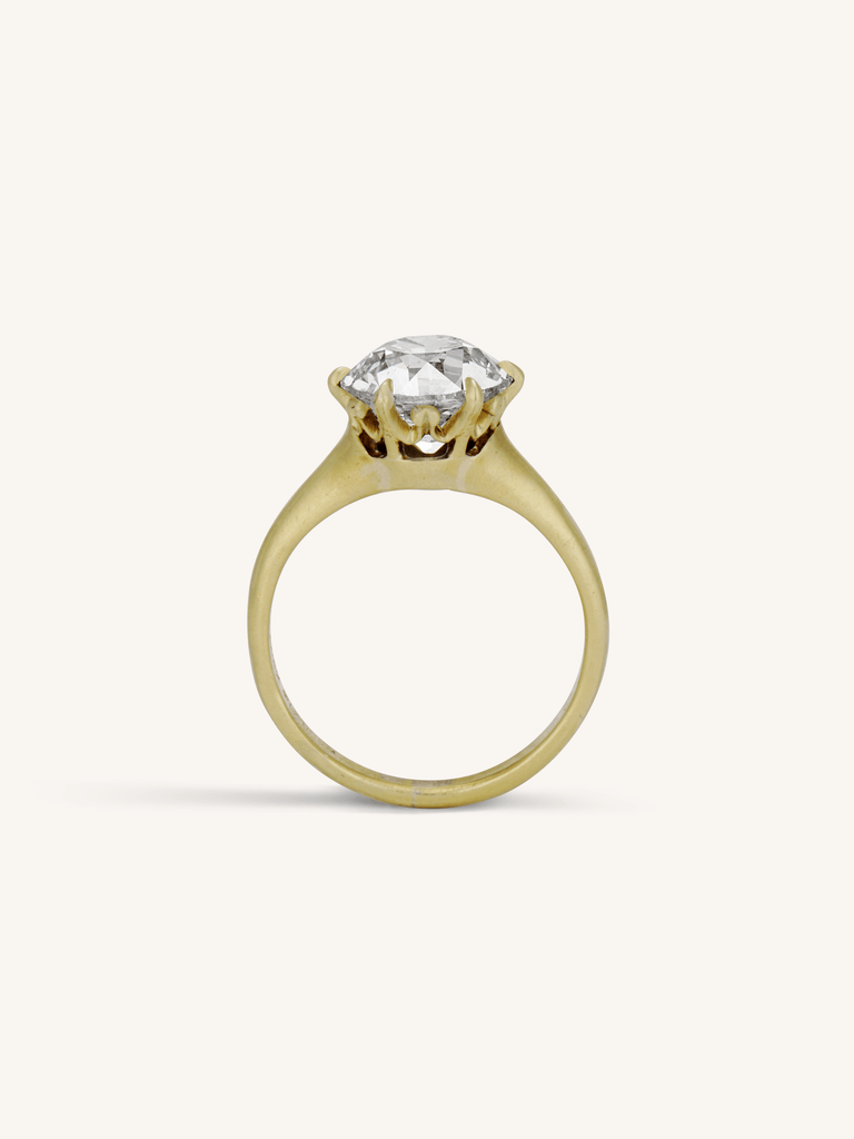 Art Deco 2.56 Old European Cut Diamond Solitaire Engagement Ring, Allsopp Bros.