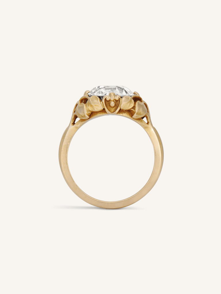 Allsopp Bros. Art Nouveau 2.63 Carat Old European Cut Diamond Antique Engagement Ring, America