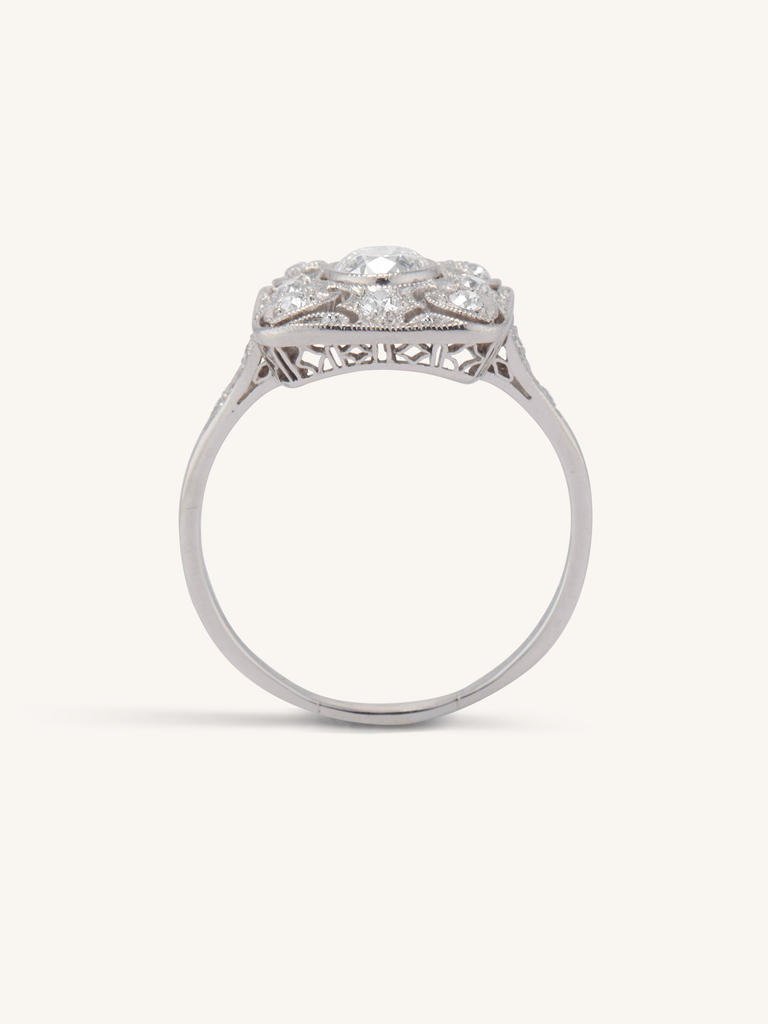 Antique Edwardian Tiffany & Co. Old European Cut Diamond Ring