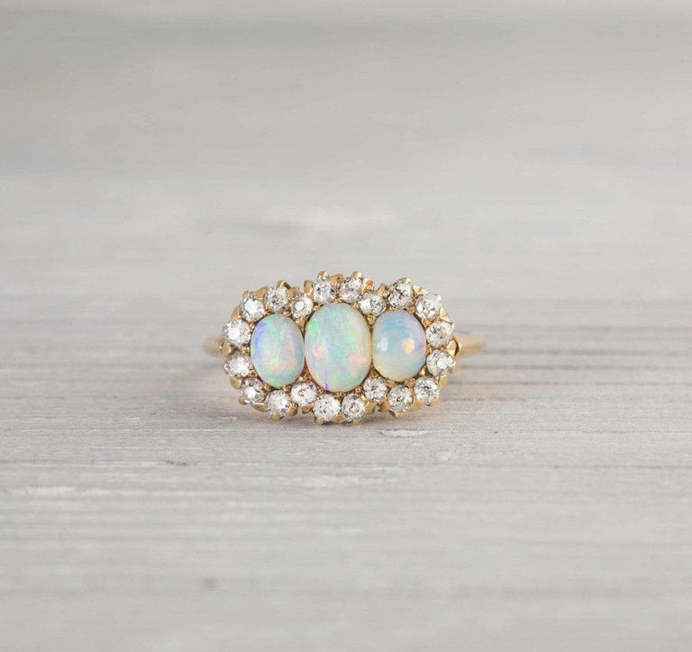 Antique Victorian Opal Engagement Ring