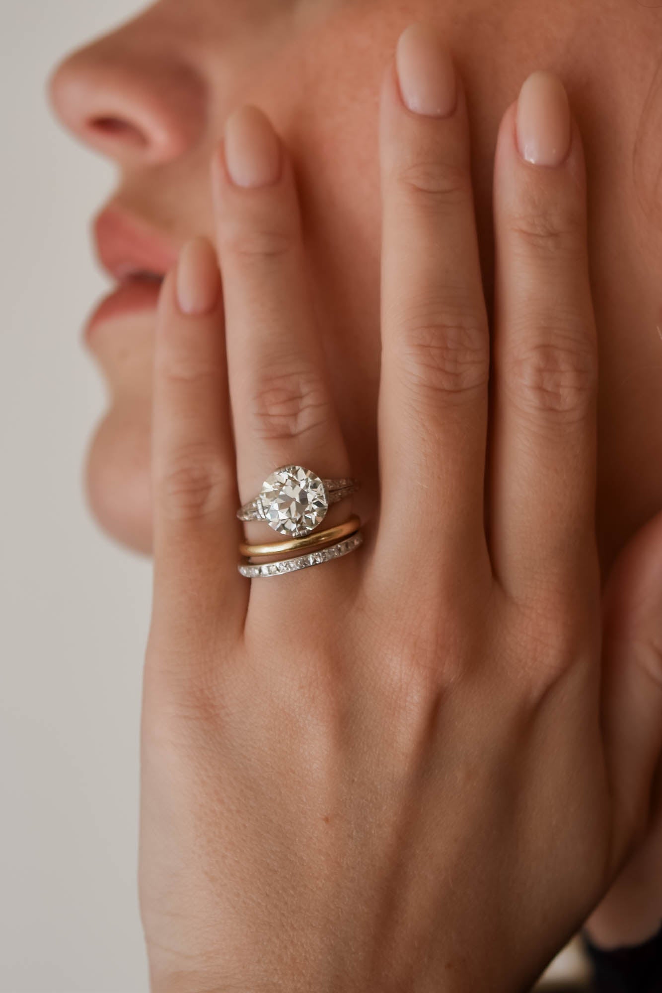 1930s Vintage Diamond Engagement Ring, Platinum Art Deco 0.78 ctw Old -  Ruby Lane