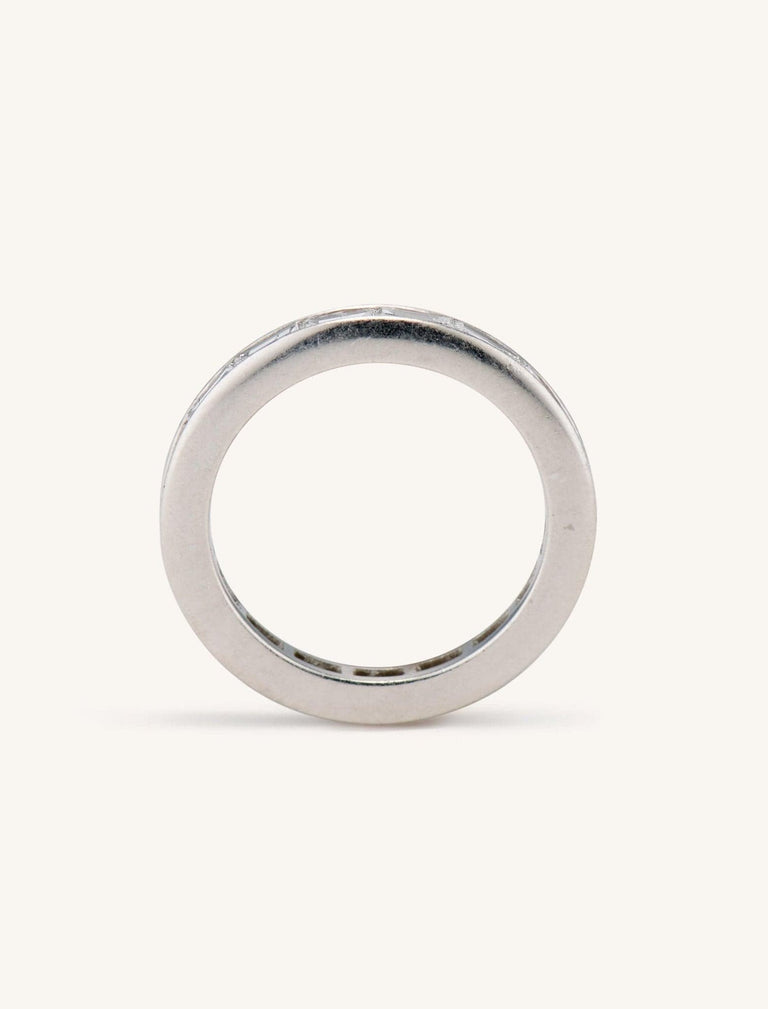 Art Deco 1.00 Carat Baguette Diamond Wedding Eternity Band Size 2.5