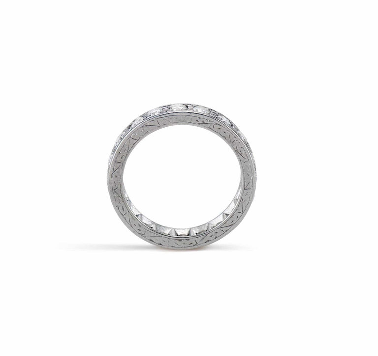 Art Deco 1.00 Carat Transitional-Cut Diamond Eternity Band