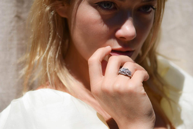 Art Deco 1.00 Old European Cut Diamond and Platinum Ring