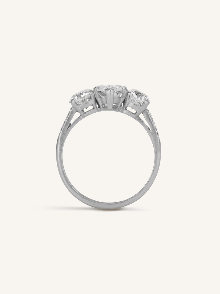 Art Deco 1.36 Carat Marquise Cut Diamond Engagement Ring, Tiffany & Co.