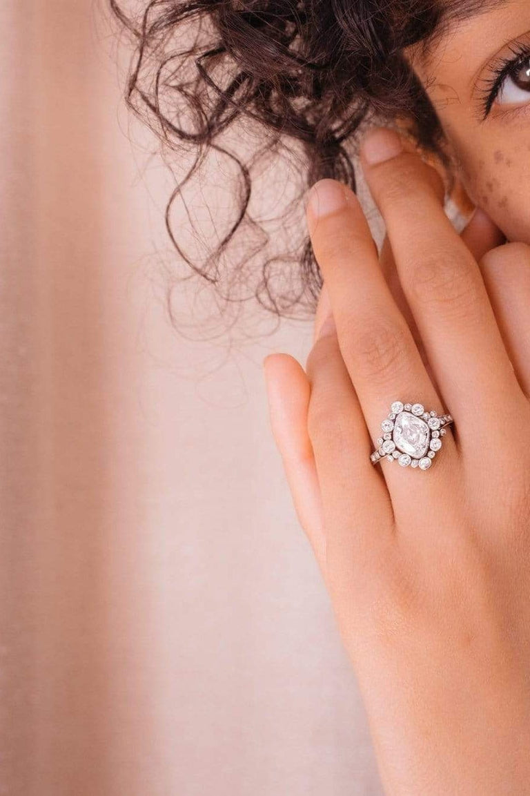 Art Deco 1.50 Carat Lozenge Cut French Ring