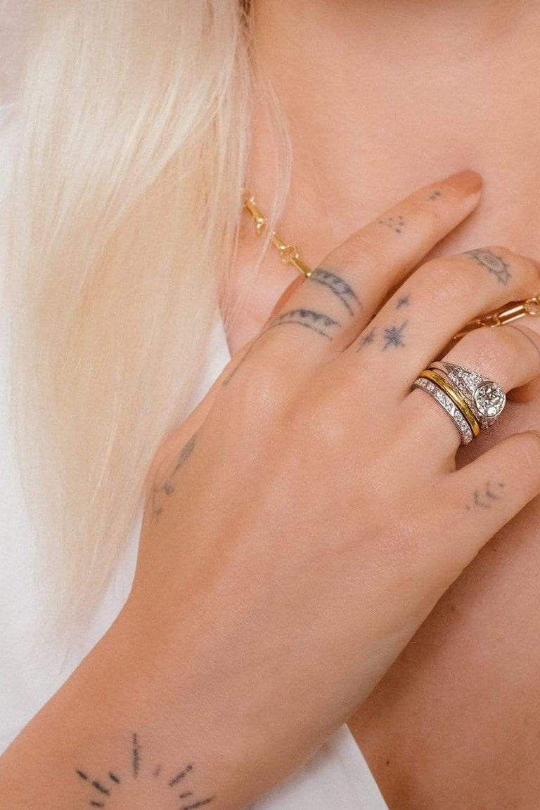 Art Deco 1.57 Carat Old Mine Cushion Diamond Ring