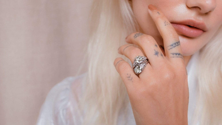 Art Deco 1.57 Carat Old Mine Cushion Diamond Ring