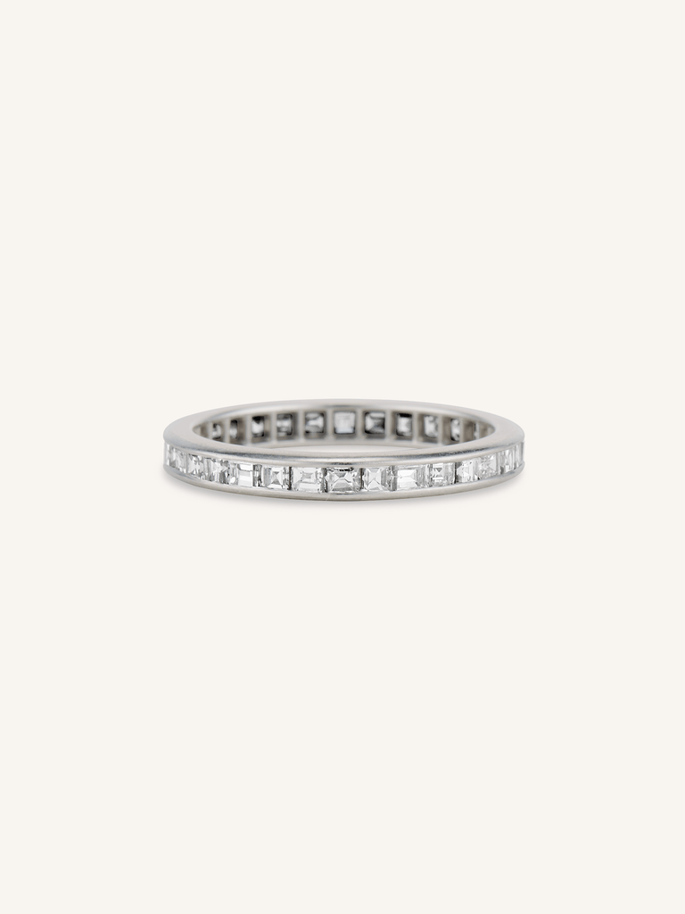 Art Deco 1.60 Carré Cut Diamond Eternity Band