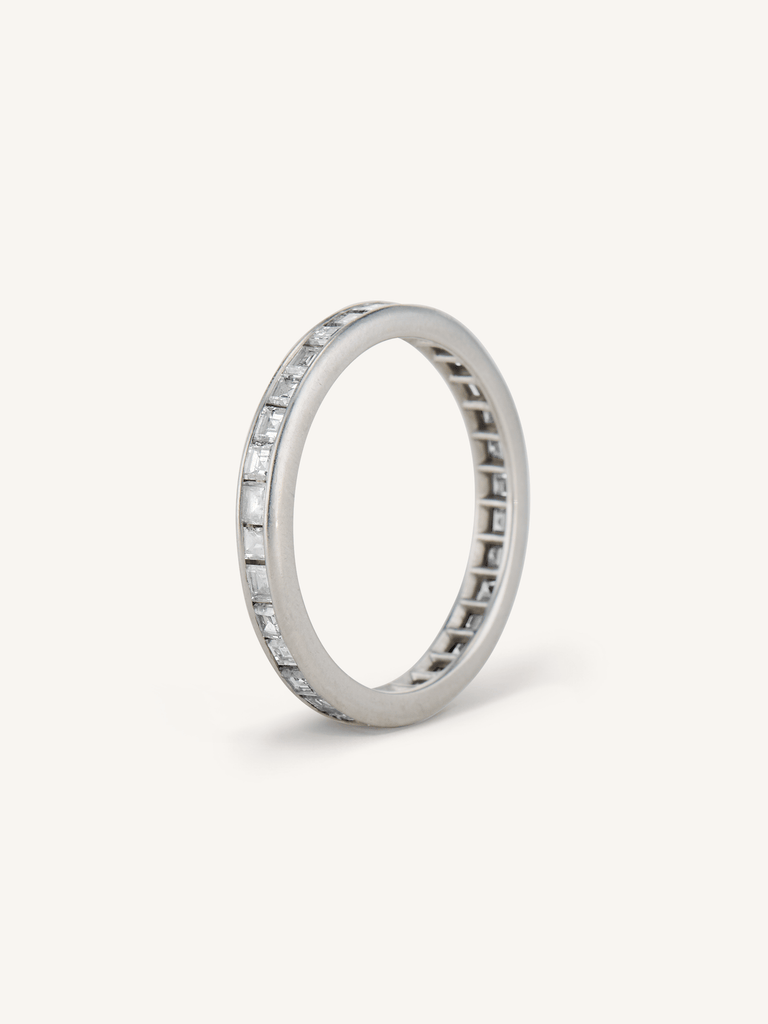 Art Deco 1.60 Carré Cut Diamond Eternity Band