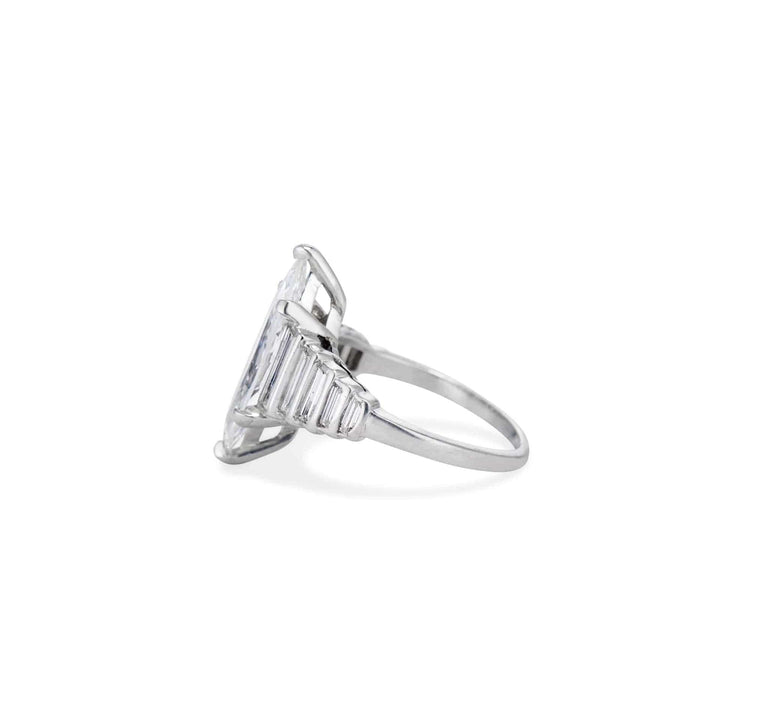 Art Deco 1.83 Carat Marquise Diamond Ring
