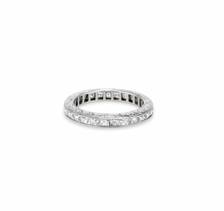 Art Deco 2.00 Carat French Cut Diamond Eternity Band PAYMENT 1 of 3