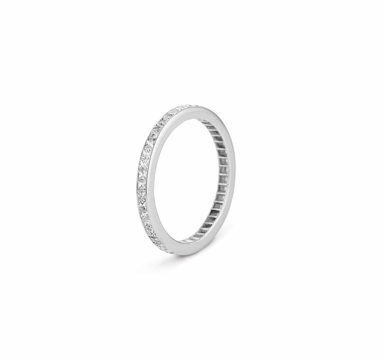 Art Deco 2.50 Carat French Cut Diamond Eternity Band