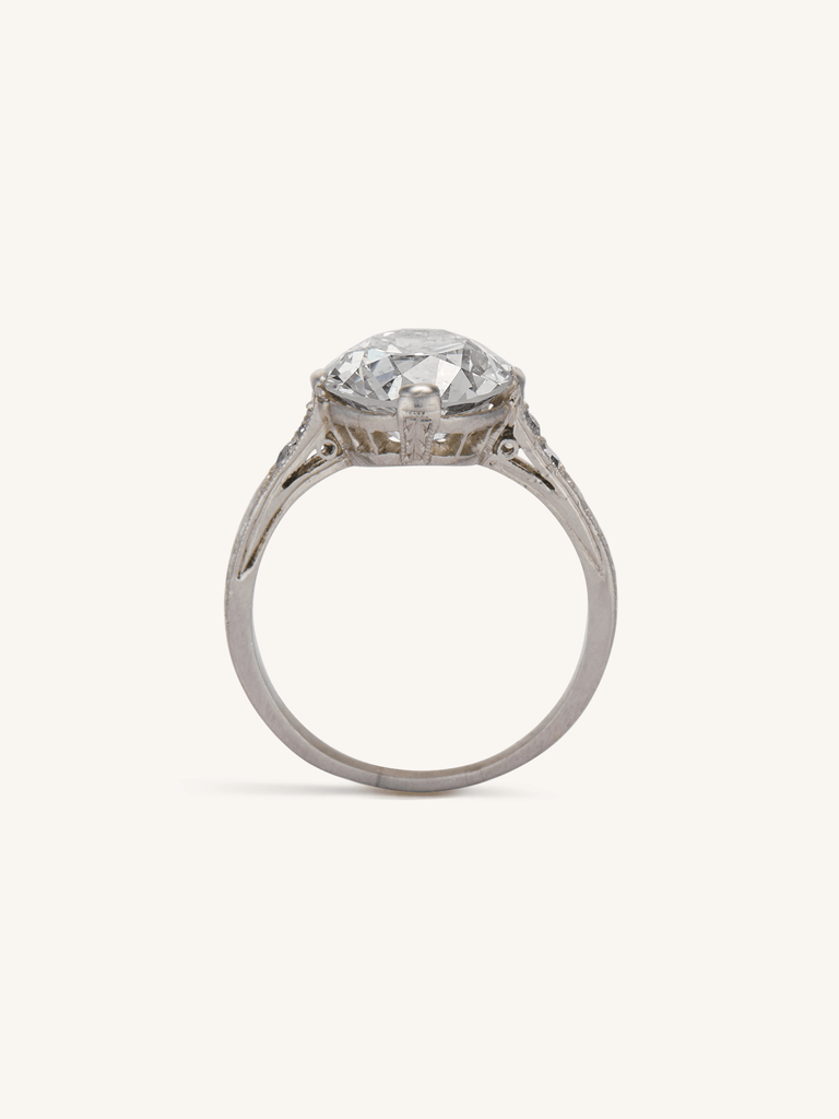 Art Deco 2.66 Old European Cut Diamond Vintage Engagement Ring