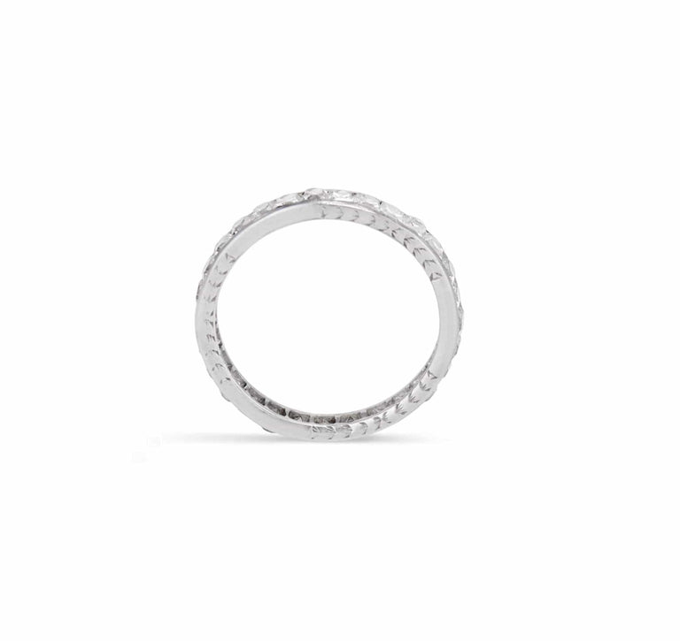 Art Deco 3.00 Carat French Cut Diamond Eternity Band