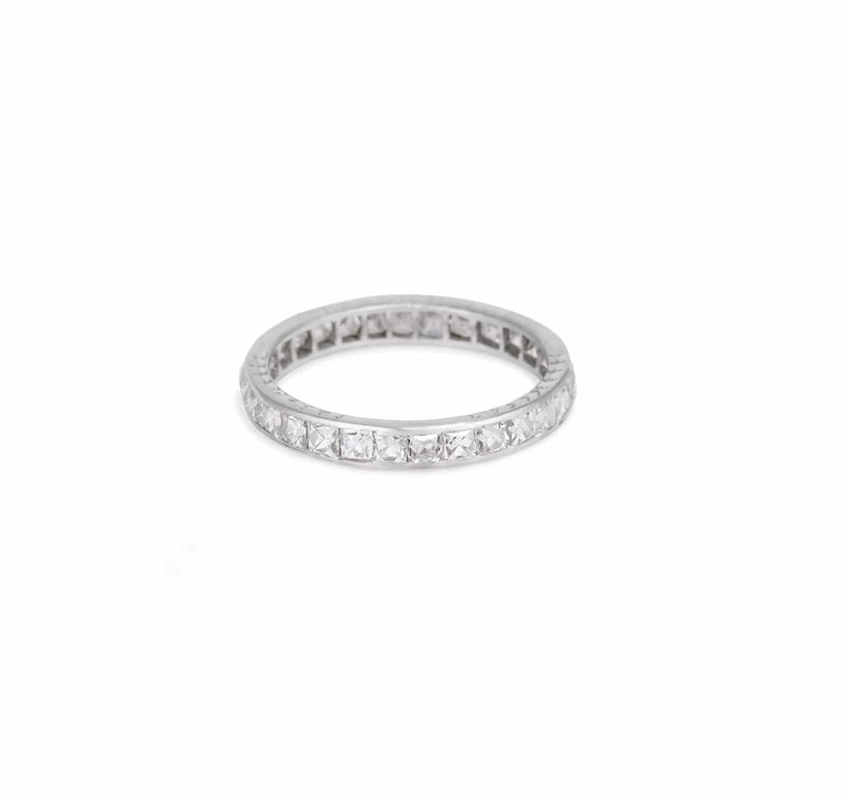 Art Deco 3.00 Carat French Cut Diamond Eternity Band