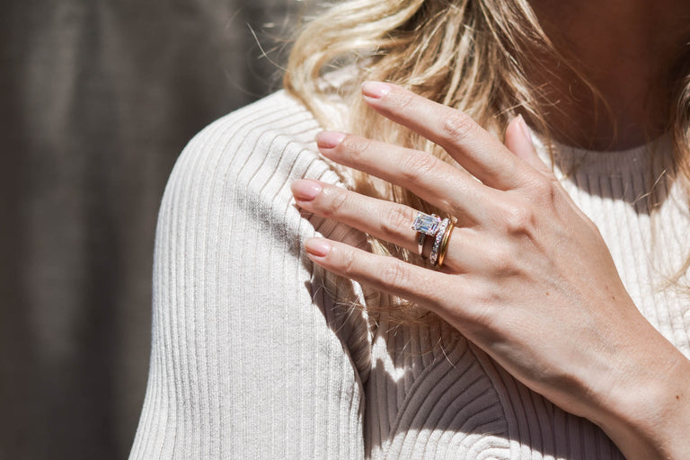 Art Deco 3.32 Carat Emerald-Cut Diamond Engagement Ring