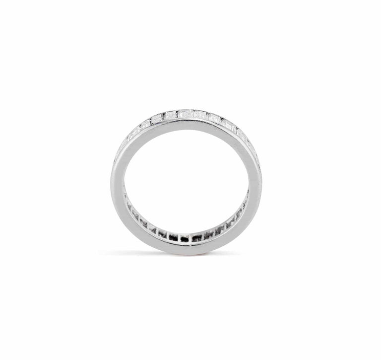 Art Deco 3 Carat Baguette & Emerald Cut Diamond Band