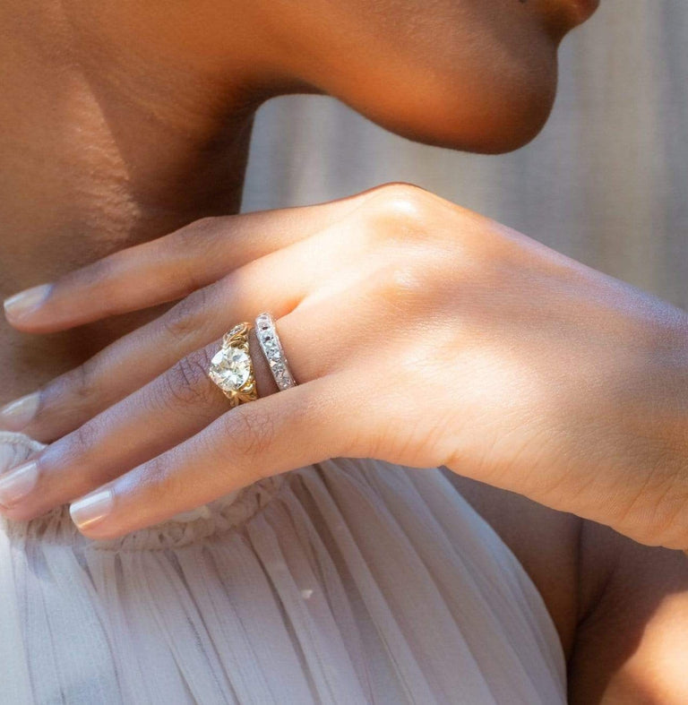 Art Deco 4.50 Carat French Cut Diamond Eternity Band