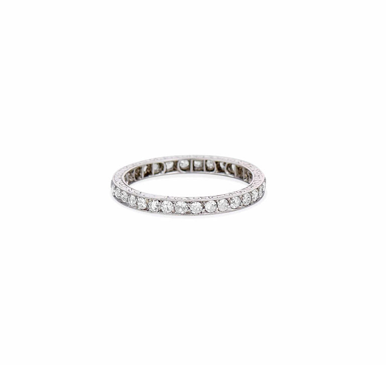 Art Deco .60 Carat Single Cut Diamond Band