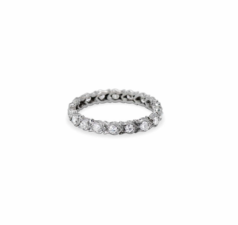 Art Deco .60 Carat Single-Cut Diamond Eternity Band