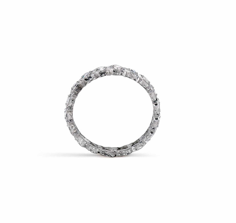 Art Deco .60 Carat Single-Cut Diamond Eternity Band