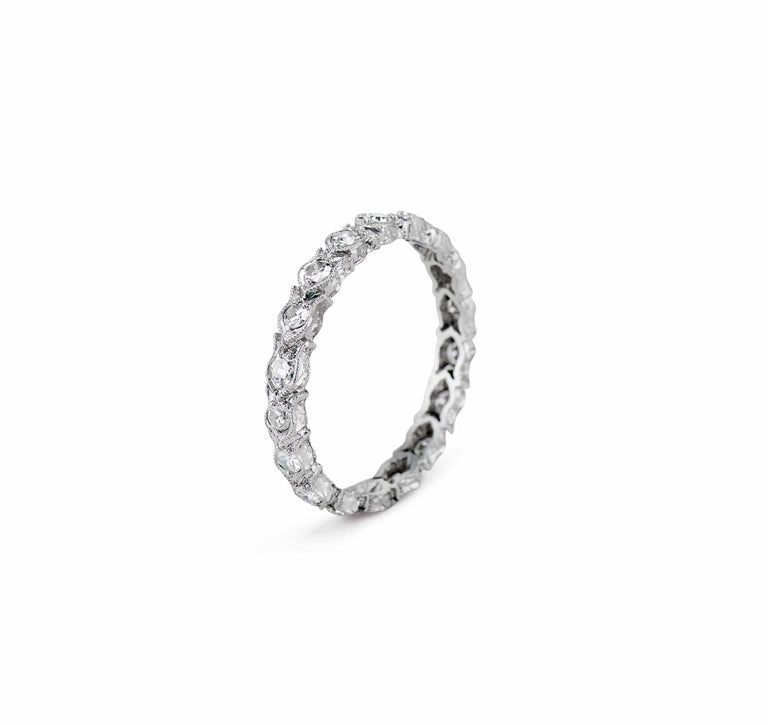 Art Deco .60 Carat Single-Cut Diamond Eternity Band