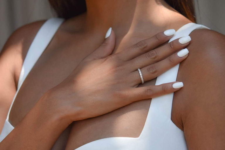 Art Deco .60 Carat Single-Cut Diamond Eternity Band