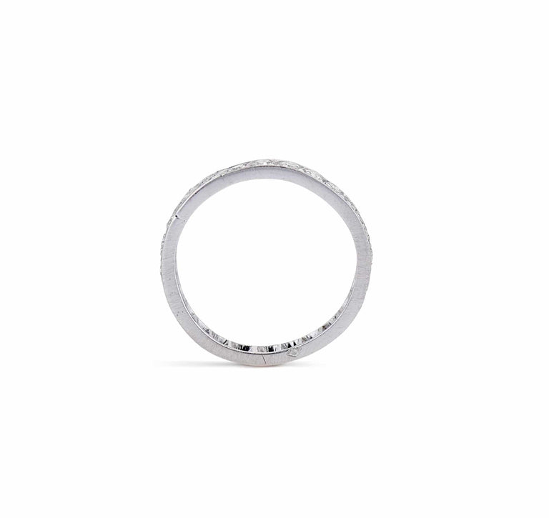 Art Deco .60 Carat Single Cut Diamond French Band