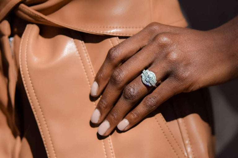 Art Deco .65 Old European-Cut Diamond Engagement Ring