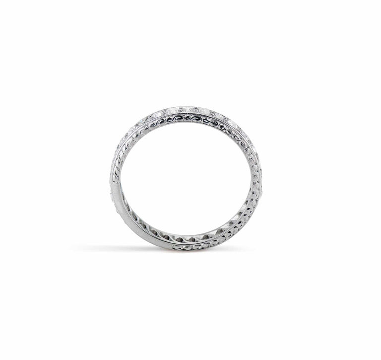 Art Deco .75 Carat Single-Cut Diamond Eternity Band