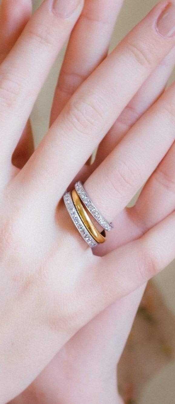 Art Deco .80 Carat Brilliant Cut Diamond Band