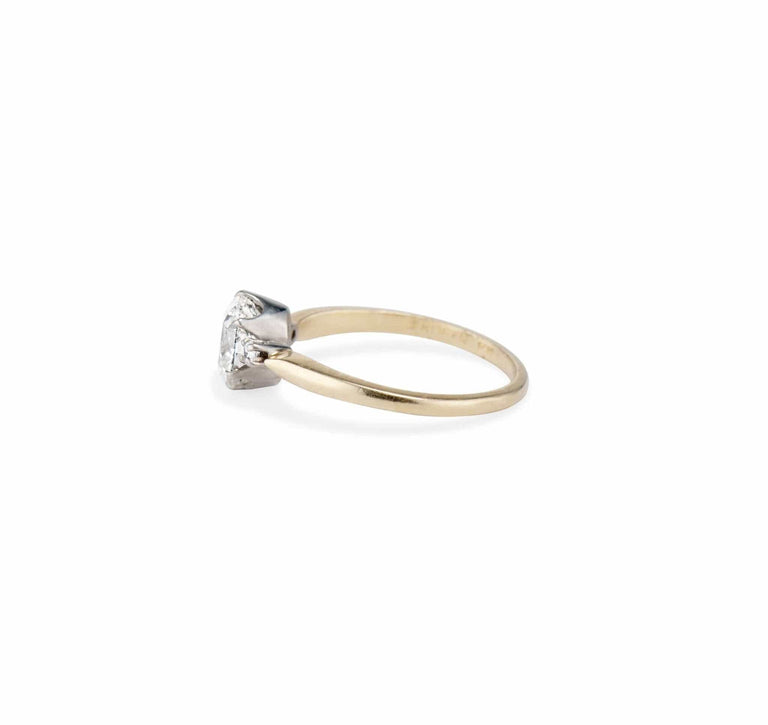 Art Deco Byard F. Brogan 1.63 Carat Cushion Cut Diamond Engagement Ring