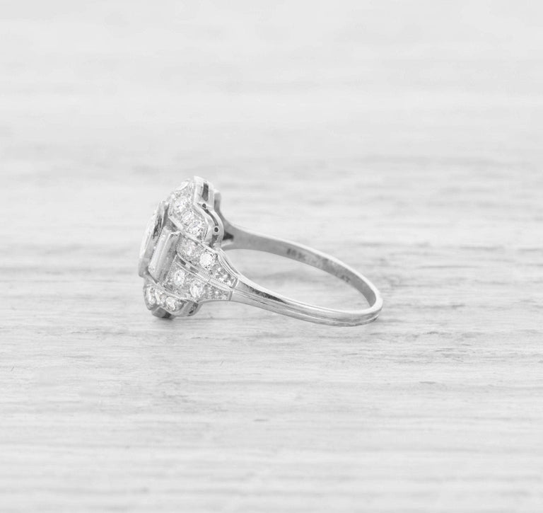 ART DECO DIAMOND ENGAGEMENT RING