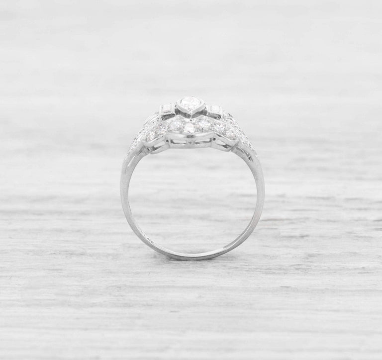 ART DECO DIAMOND ENGAGEMENT RING