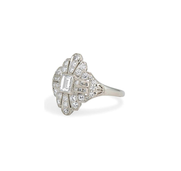 Art Deco Diamond Engagement Ring