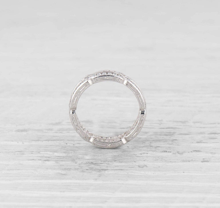 Art Deco Diamond Eternity Band