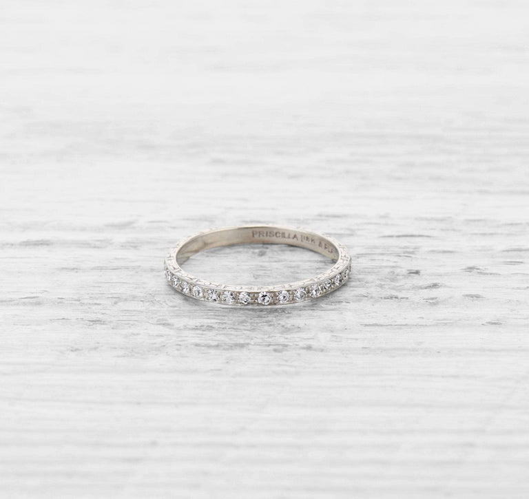 ART DECO DIAMOND ETERNITY BAND