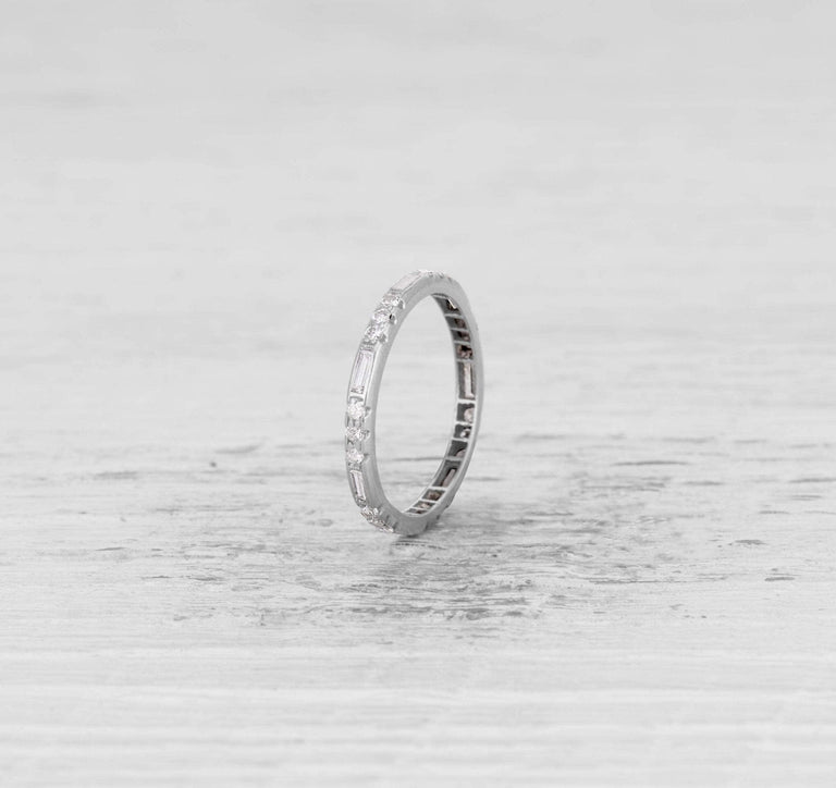 ART DECO DIAMOND ETERNITY BAND
