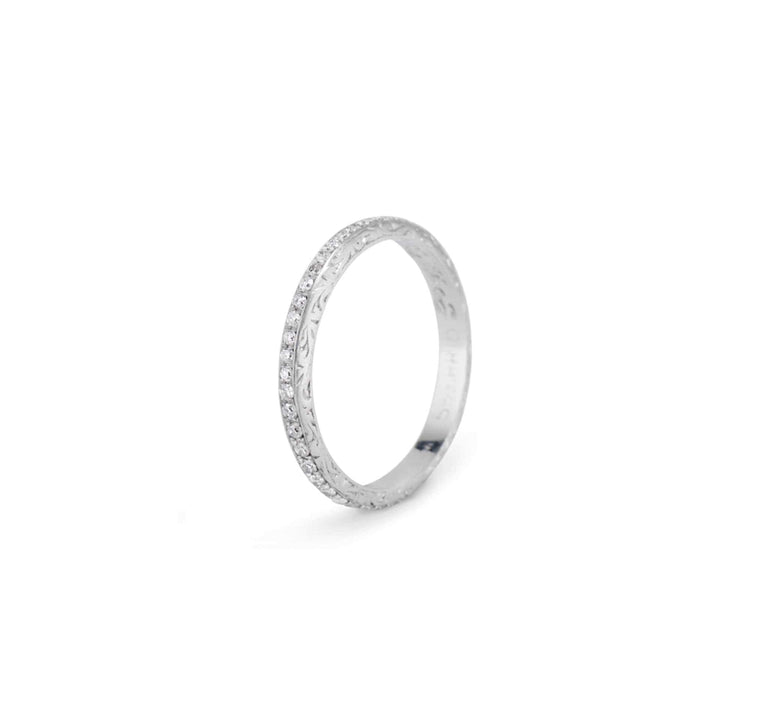 Art Deco Diamond Eternity Band Ring