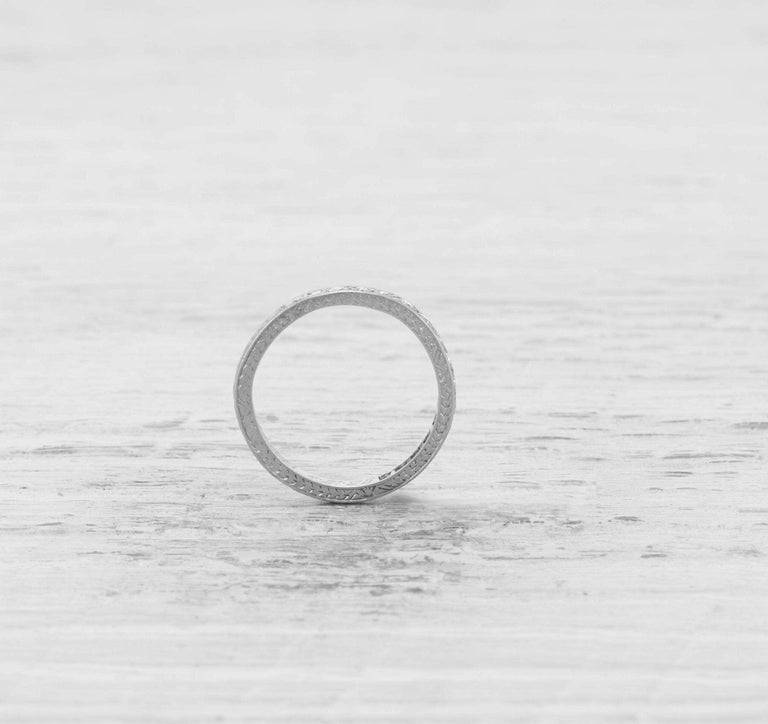 ART DECO DIAMOND HALF HOOP BAND