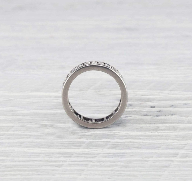 Art Deco Emerald Cut Diamond Eternity Band