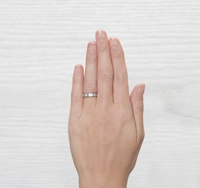 Art Deco Emerald Cut Diamond Eternity Band