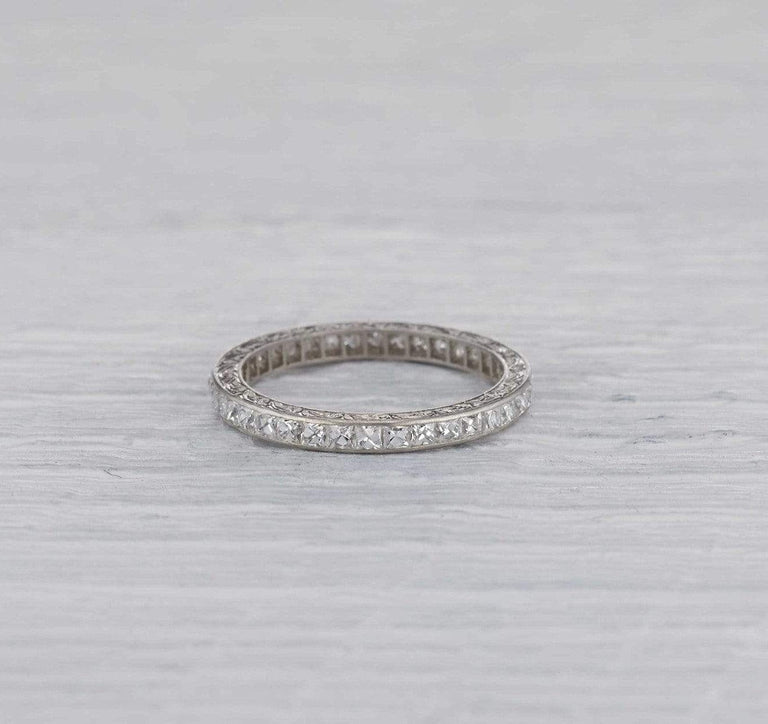 Art Deco French Cut Tiffany & Co. Eternity Band