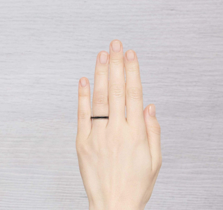 Art Deco Onyx Eternity Band